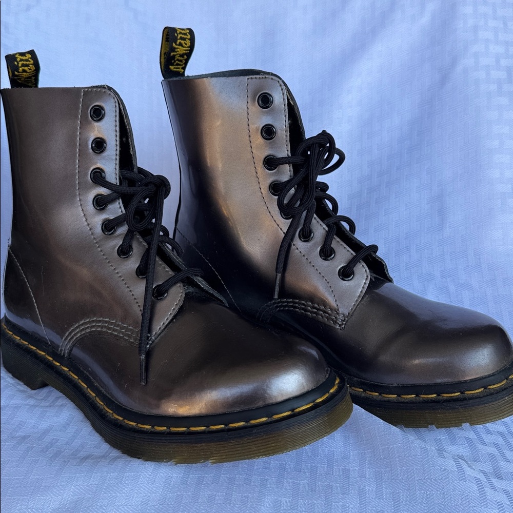 Dr. Martens Chocolate Leather Boots
